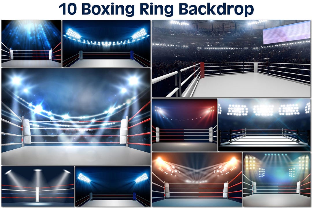10 Boxing Ring Backdrops, Fighting Arena Backgrounds, Wrestling ...