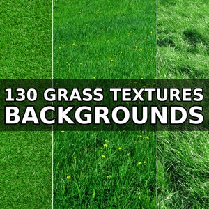 130 Digital Grass Textures, Backgrounds, Backdrops, Photoshop Overlays, Photography, Natural Green Grass, Spring, Realistic Summer Garden