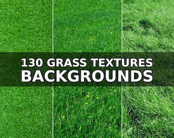 130 Green Grass Textures, Photography Backdrops, Natural, Spring, Realistic Summer Garden, JPG