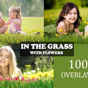 100 Grass Photo Overlays, photoshop overlay, photo prop, green grass, summer overlay, shooting through the grass photo overlays, PNG file