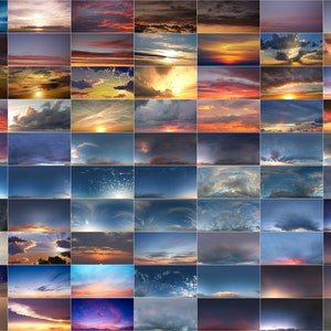 300 Sonnenuntergang Himmel Foto Overlays Wolken Photoshop, Photoshop Overlay, Himmel Overlay, Sonnenuntergang Overlay, Twilight Overlays, Himmel Textur, Wolkeneffekt Bild 6