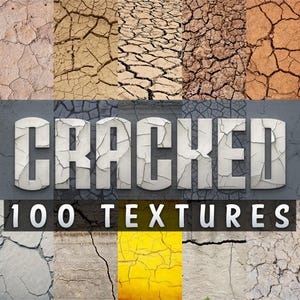 100 Cracked Textures, Dried Surface Ground, Dry Desert, Cracked Concrete Wall, Cracks Floor, Drought Muddy Ground, Cracked Clay, Brick Wall