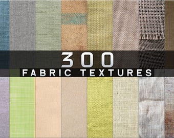 300 Natural Fabric Textures, Burlap, Canvas, Cotton Textile, Linen Cloth Backgrounds, Woven Material, Sacking
