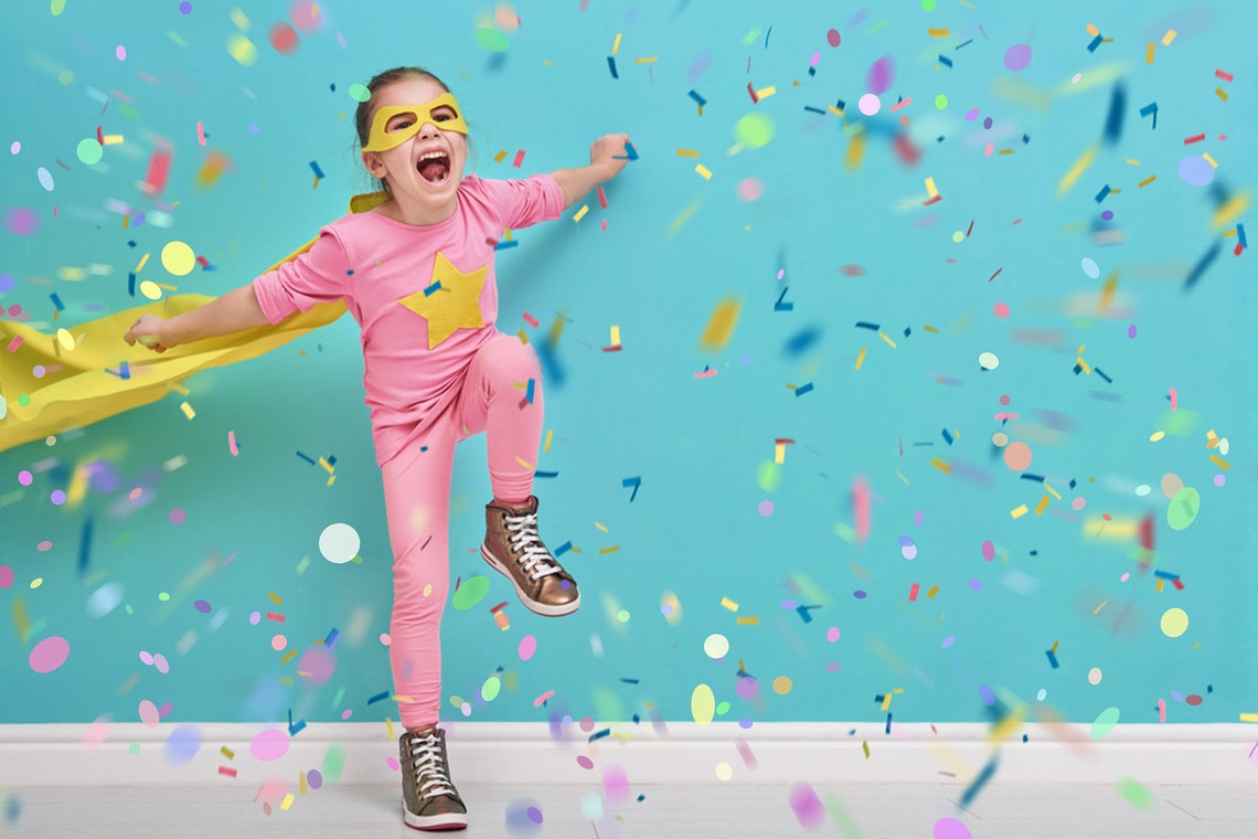 220 Blowing Confetti Overlays Realistic Falling Etsy