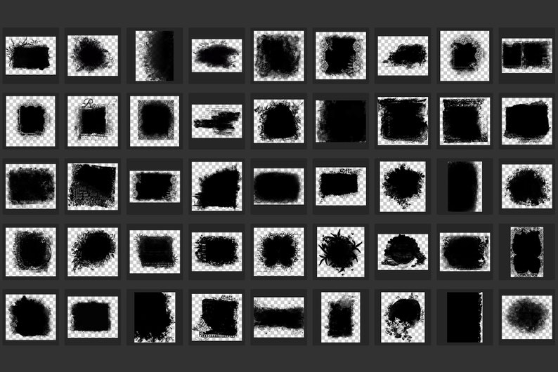 120 Creative Painted Mask Frames Photo Frame Photoshop - Etsy