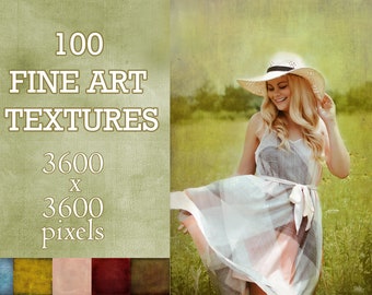 100 Fine Art Textures for Photographers, Grunge Textures, Bokeh Textures, Autumn Textures, Vintage Textures, Digital Backdrop Scrapbook