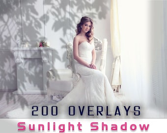 200 Shadow Overlays, Sunlight shadow photo overlays, Shadows Line Effect Overlays, Blinds reflections, Natural Plant Tree Flowers Window PNG