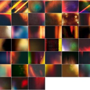 50 Lights Leak Overlays, Vintage Light Leak Photo Overlay, Retro Film