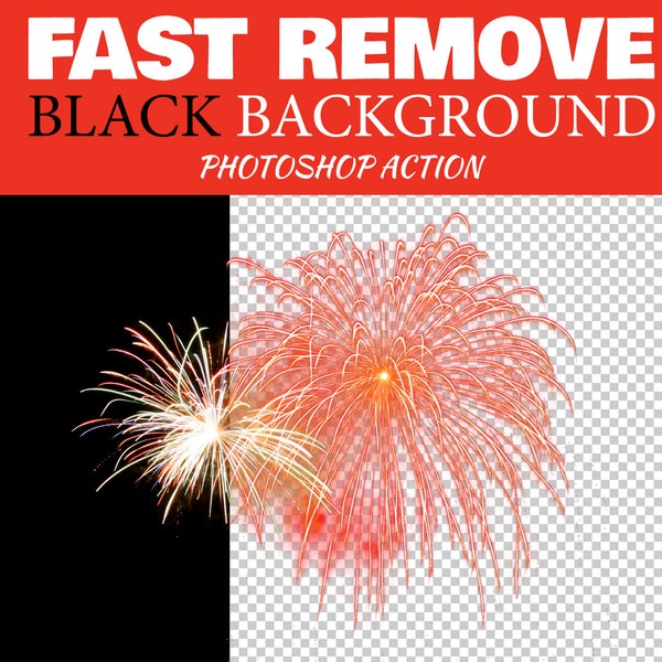 BLACK Hintergrund Remover Photoshop Aktion, Photoshop Adobe Aktionen, weiße HintergrundEntfernung, Schnellextrahieren Bild, Bild transparent machen
