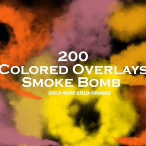 200 Smoke Bomb Overlays, Smoke Bomb, Colorful Smoke, PNG file, Photography Overlay, Photoshop Overlays, Gender Reveal Smoke, Colored Smoke