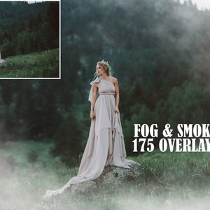 175 Fog & Smoke Overlays, Fog Photoshop Overlays, Smoke Overlay, Fog Clipart, Realistic smoke, mistical smoke, mistic foggy, Clouds Effect image 1