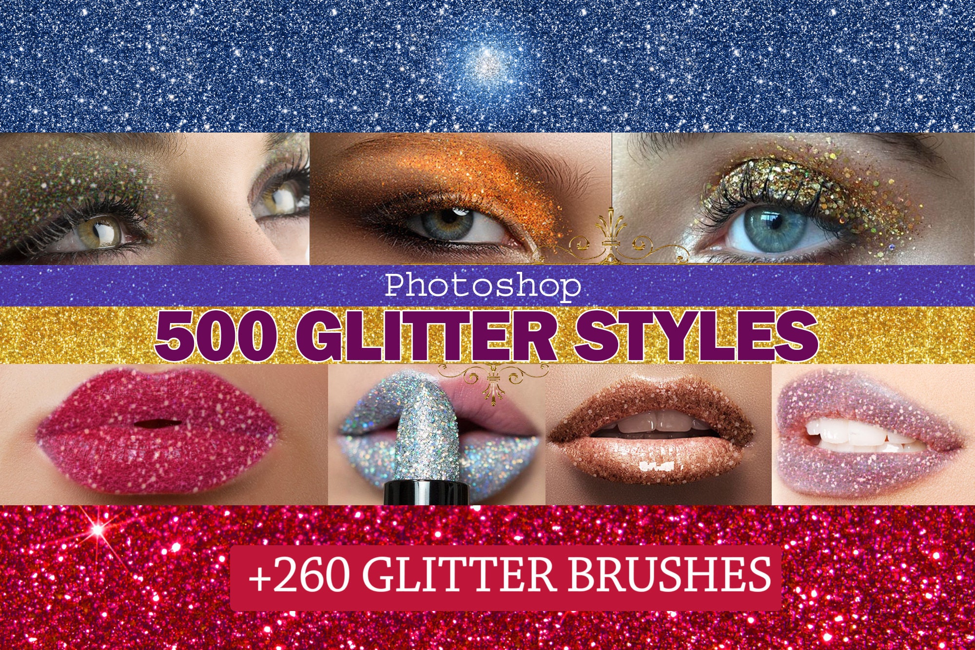 500 Glitter Styles Effect for Shine Sparkle Etsy