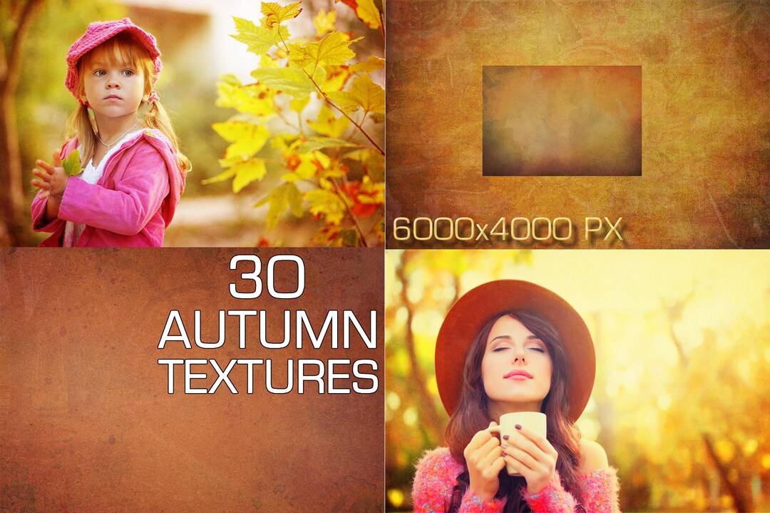 30 Autumn Textures, Autumn Overlays, Fall Photoshop Overlay, Fine Art ...
