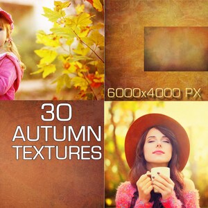 30 Autumn Textures, Autumn Overlays, Fall Photoshop Overlay, Fine Art ...