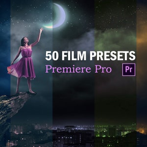 50 Cinematic Presets Adobe Premiere Pro, Color Presets for Adobe Premiere Pro, High Contrast Presets, Low Contrast, Film Desaturate Presets