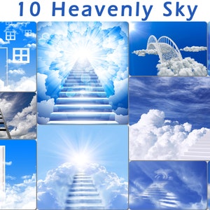 10 Stairway to heaven, sky overlays, digital sky, road to heven, cloud overlay, Photography overlays, Photoshop skies, photo overlays