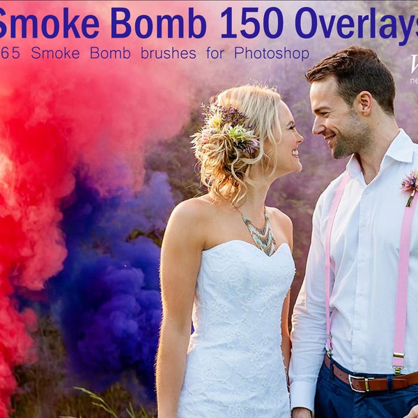 150 Smoke Bomb Overlays, Smoke Bomb, Colorful Smoke, PNG file, Photography Overlay, Photoshop Overlay, Gender Reveal Smoke, Smoke Brushes