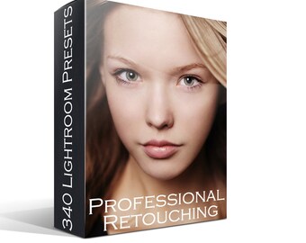 340 Portrait Lightroom Presets, Hautretusche Bundle