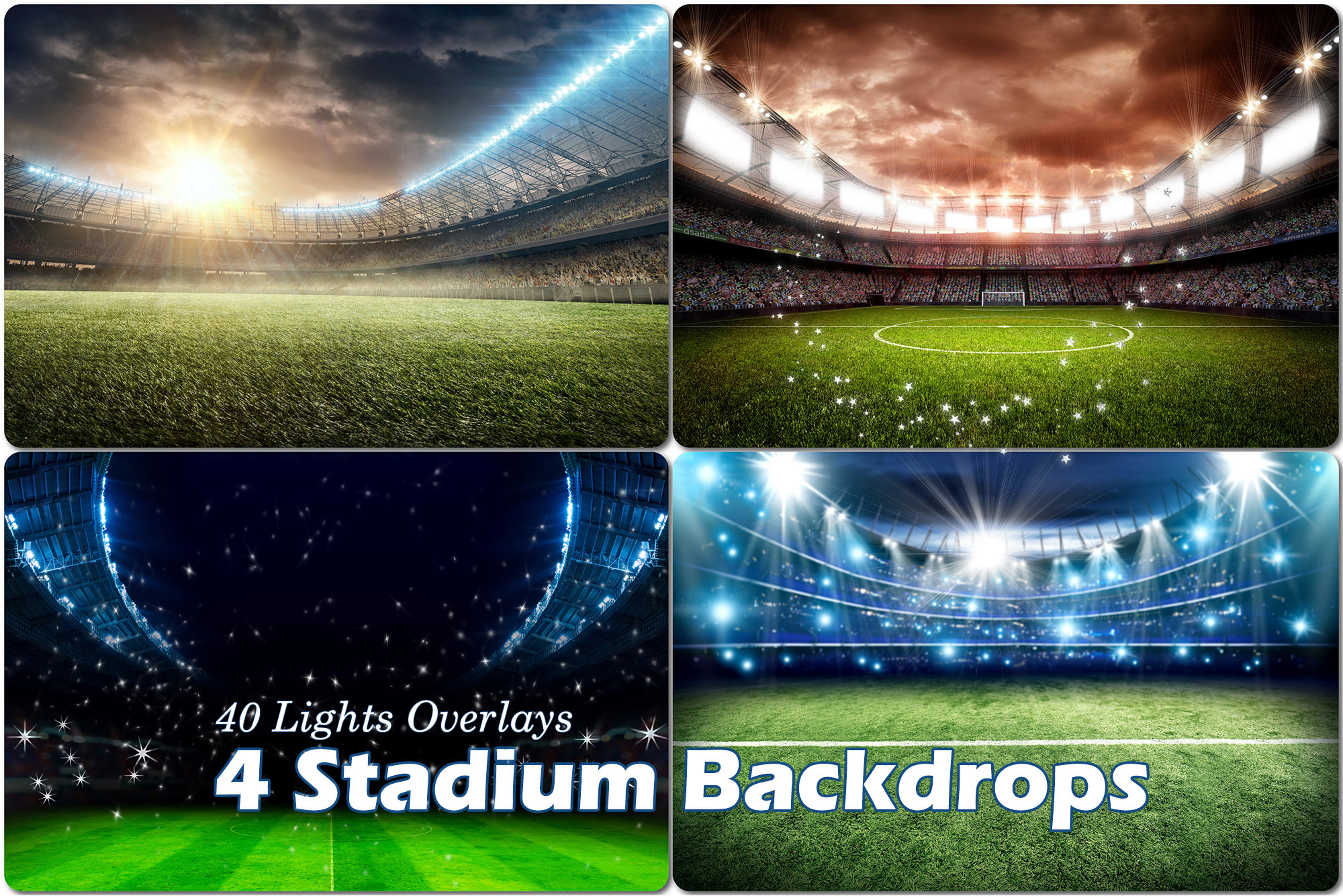 4 Football Stadium Backdrop Soccer Goal Background Sports Etsy UK