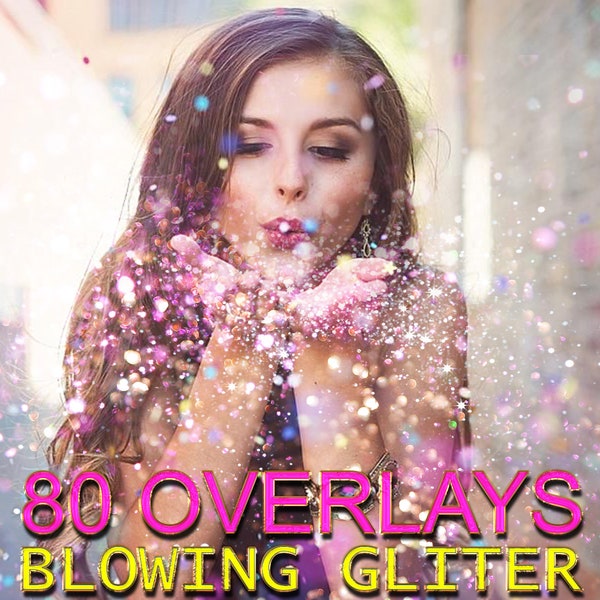 80 Blowing Glitter Photoshop Overlays, Confetti Photoshop overlays, photoshop overlay, glitter overlay, glitter photoshop, wedding overlay