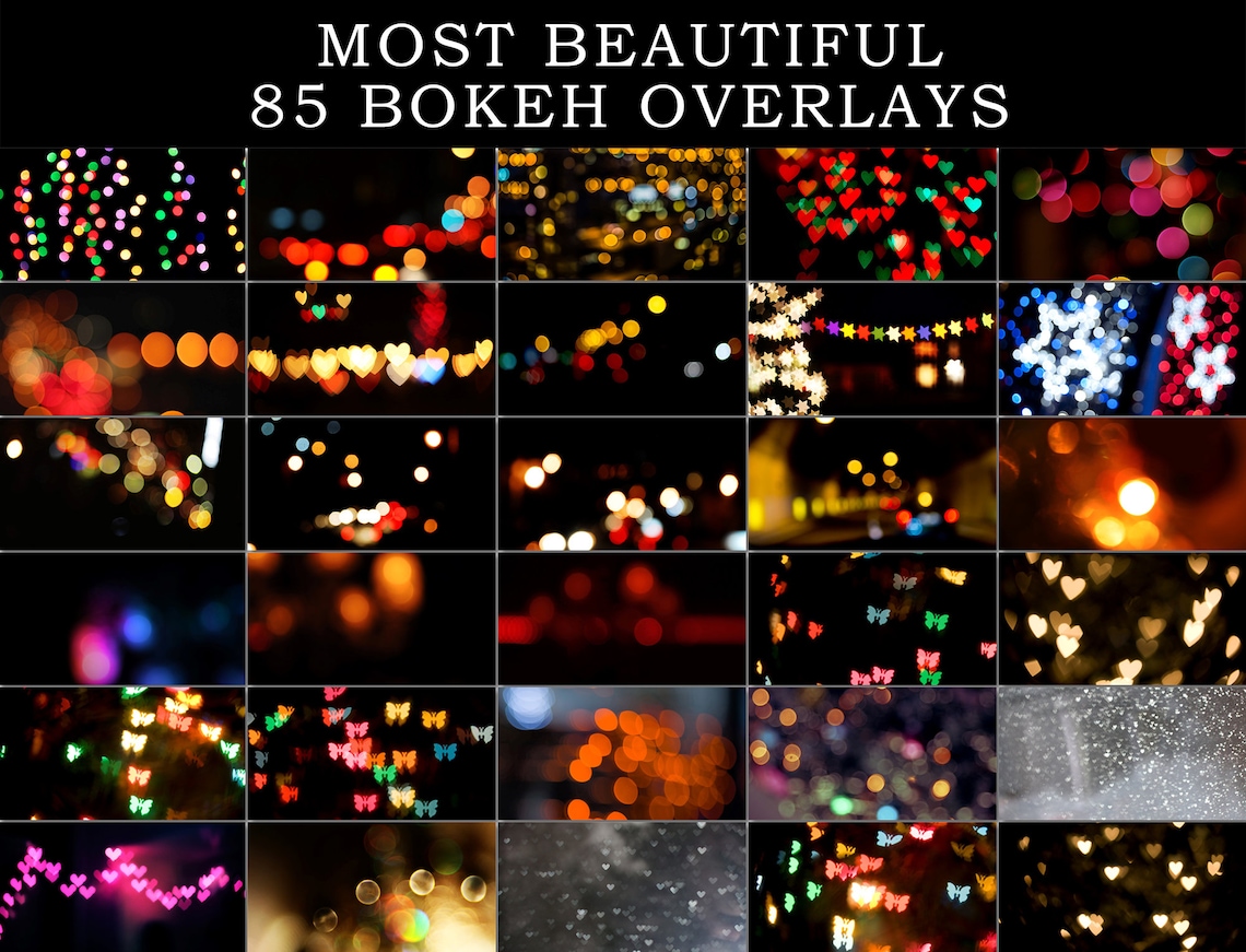 85 Bokeh photo overlays bokeh hearts overlay image 7