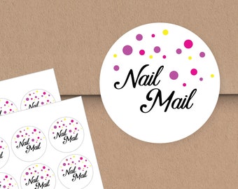 30 Color street nail mail stickers, nail mail stickers, color street business, consultant stickers, color street labels