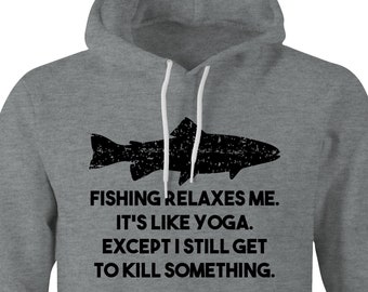 Ron Swanson Divertida sudadera con capucha de pesca