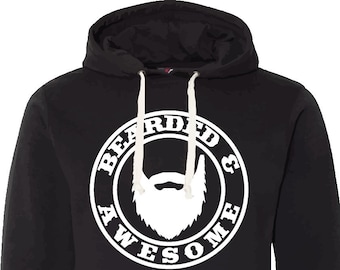 Sudadera con capucha de barba