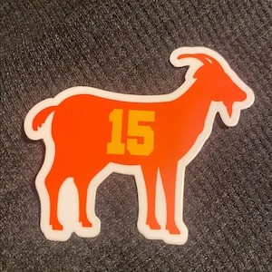 Kansas City Chiefs Patrick Mahomes Goat Sticker