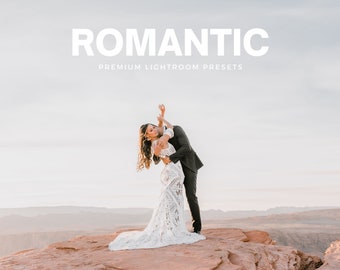 Romantic Lightroom Presets | Couples Engagement Wedding Photography Presets | Natural Bright & Airy Blogger Photo Filters | Mobile + Desktop