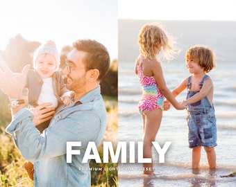 Family Lightroom Presets | Natural Bright Photo Filters For Portraits | iPhone Presets For Moms | Instagram Presets | Mobile & Desktop