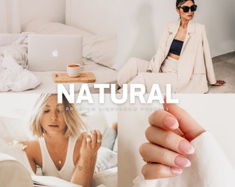 Natural Lightroom Presets | Bright Warm Photo Filters For Instagram | Fashion Blogger Photo Presets | Neutral Tone | Mobile + Desktop