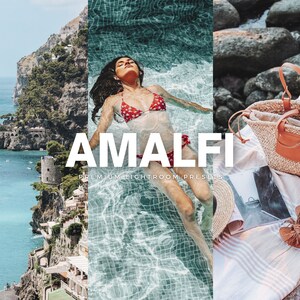 10 Amalfi Lightroom Presets | Bright Summer Influencer Presets | Instagram Filters For Bloggers | Mobile + Desktop