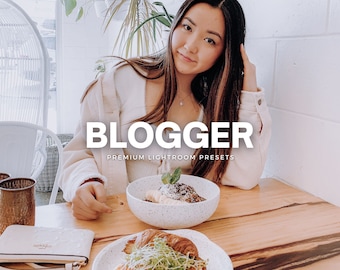 Blogger Lightroom Presets | Bright Instagram Photo Editing Filters For Mobile & Desktop | Natural Portrait and Selfie Influencer Presets