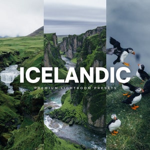 Icelandic Lightroom Presets | Moody Dark Green Nature Presets, Travel Nature Landscape Presets For Instagram | Mobile + Desktop