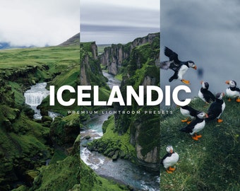Icelandic Lightroom Presets | Moody Dark Green Nature Presets, Travel Nature Landscape Presets For Instagram | Mobile + Desktop