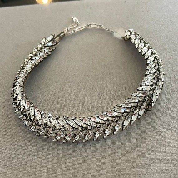 Vintage Marquise Rhinestone Necklace