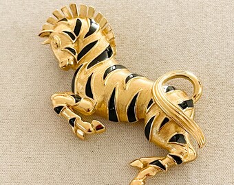 Vintage Trifari Zebra Pin