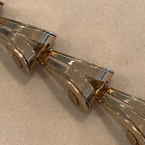 Monet Vintage Swirl Design Goldtone Bracelet