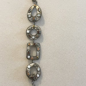 Vintage Poggi Antiqued Silver Bracelet