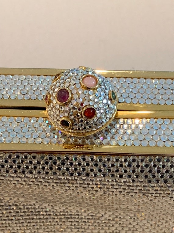 Judith Leiber Rhinestone Encrusted Evening Bag With Shoulder