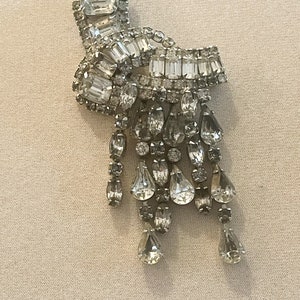 Vintage Kramer Rhinestone and Pearl Pin