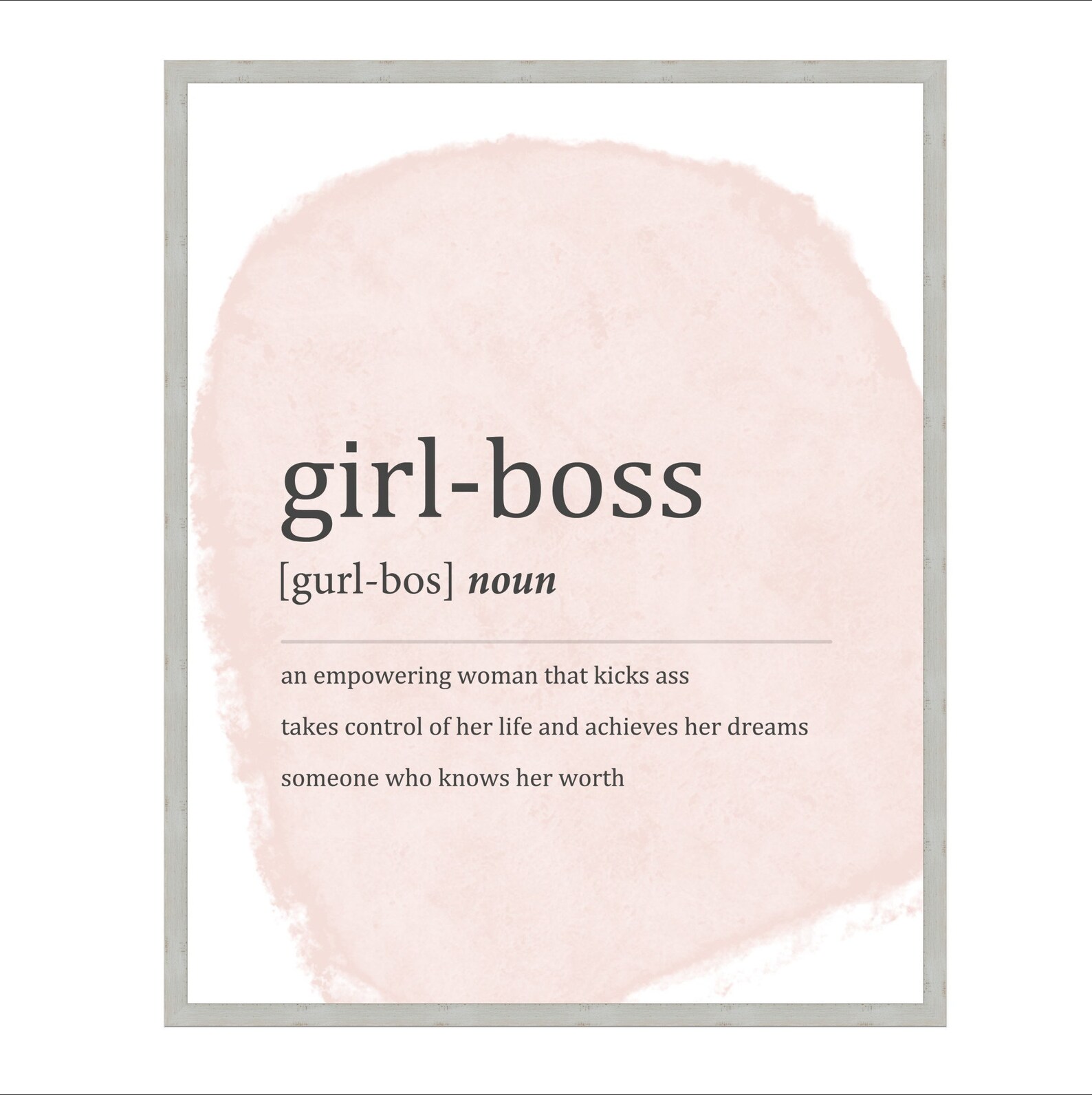 Girl Boss Print Girl Boss Sign Girl Boss Poster Definition Etsy