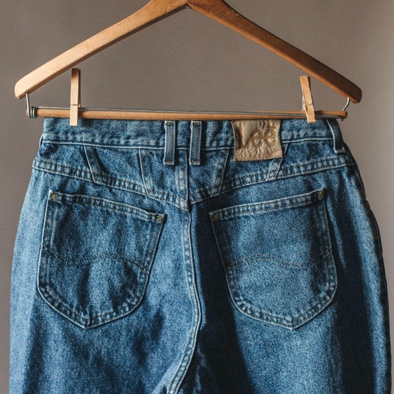 Vintage 80s/90s Lee High Waist Tapered Leg Denim Jeans - Gem