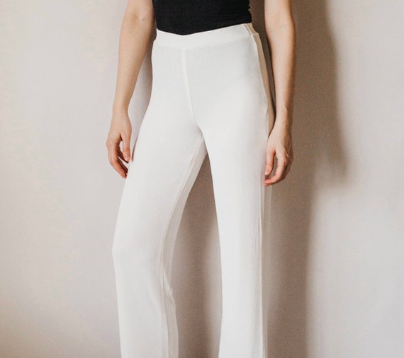 Vintage High Waist Lounge Trousers - image 1