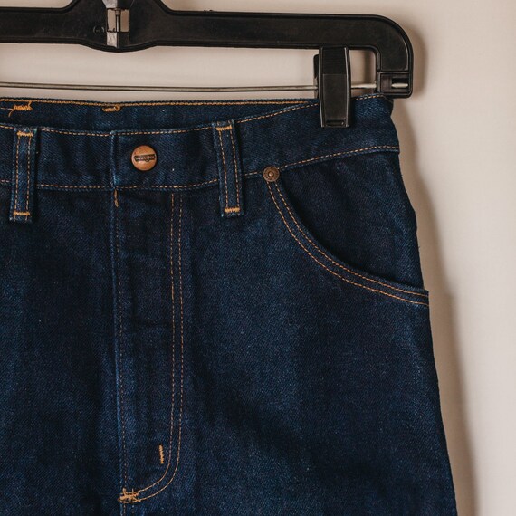 Vintage 70s Deep Blue Wrangler Deadstock Straight… - image 4