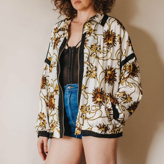 Vintage 80s Sun Print Windbreaker - image 2