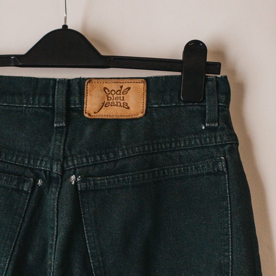 Vintage Code Bleu Forest Green High Waist Tapered Leg Denim - Etsy