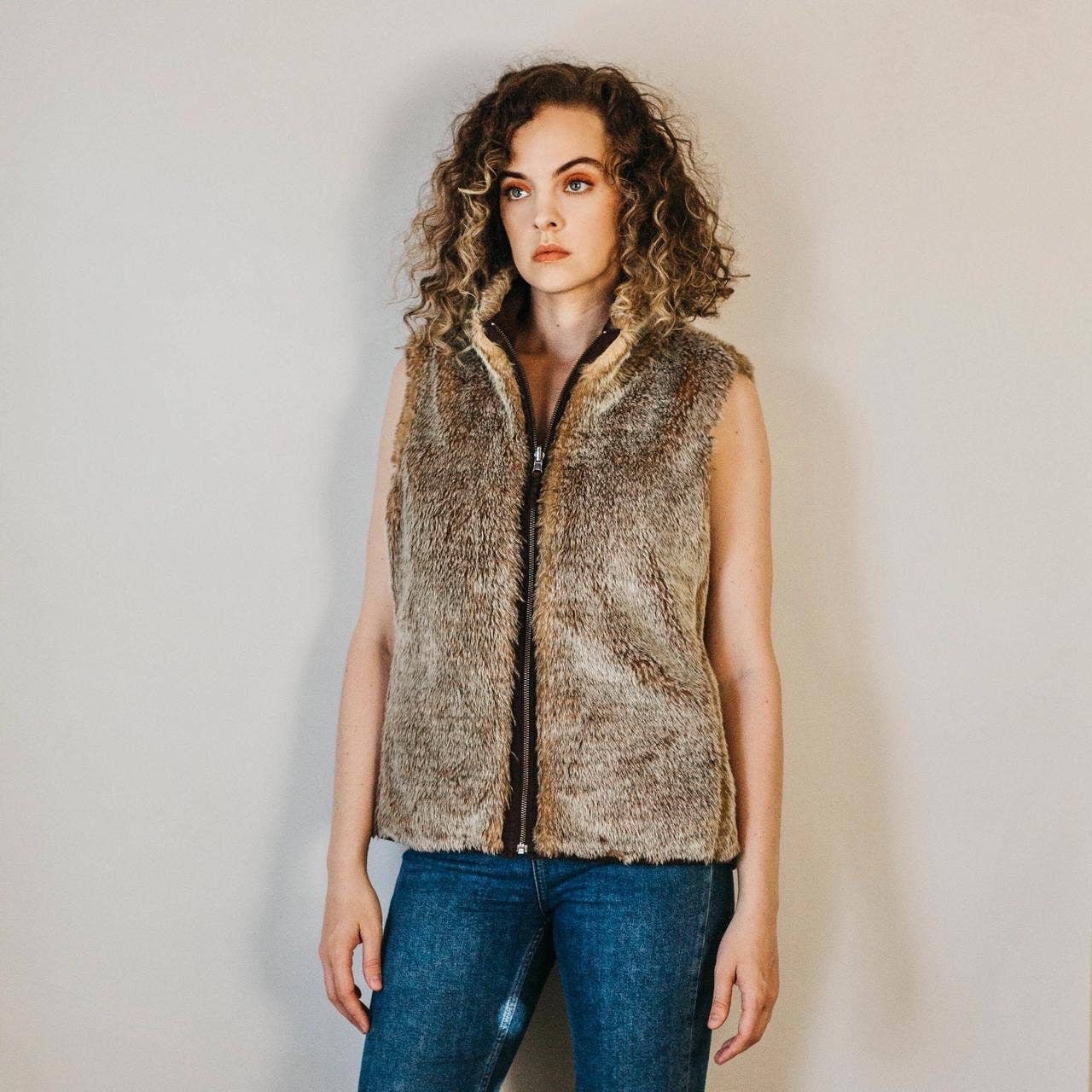 Faux fur vest kmart online