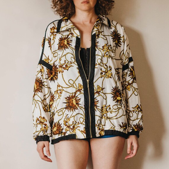 Vintage 80s Sun Print Windbreaker - image 3